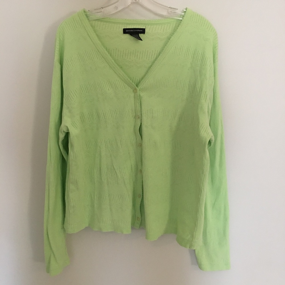 Goodclothes Green Cardigan Sweater